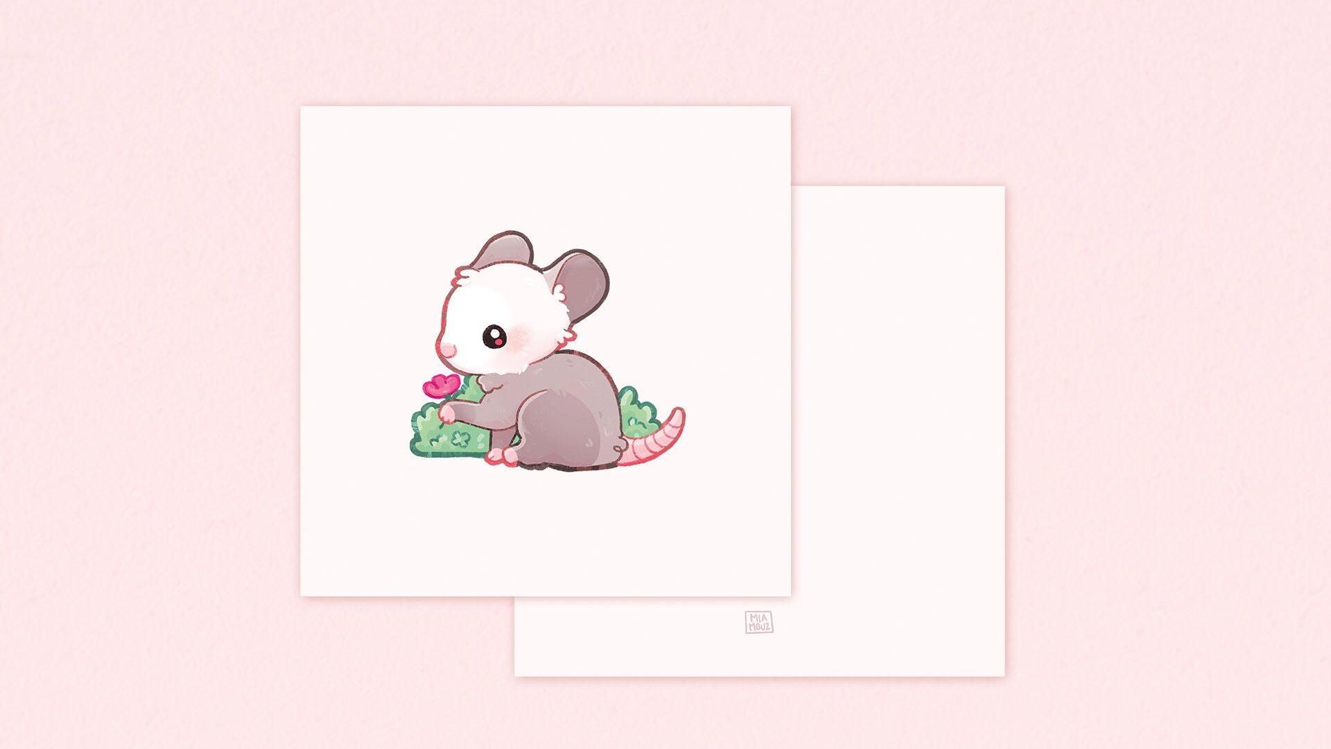 miamouz-prints-opossum-kunstdruck-14-8x14-8-pastell image 4