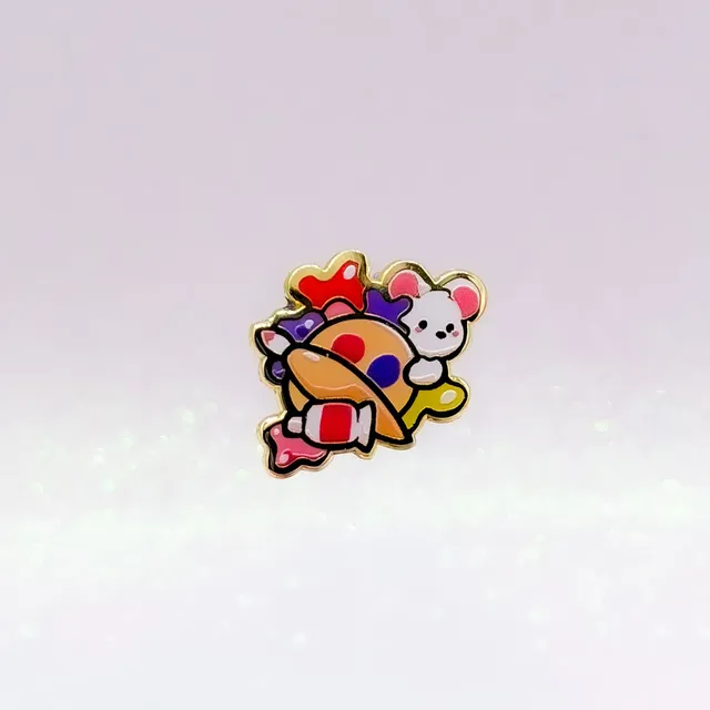 miamouz-enamel-pins-art-mouse-emaille-pin-mini-gold-20mm image 1