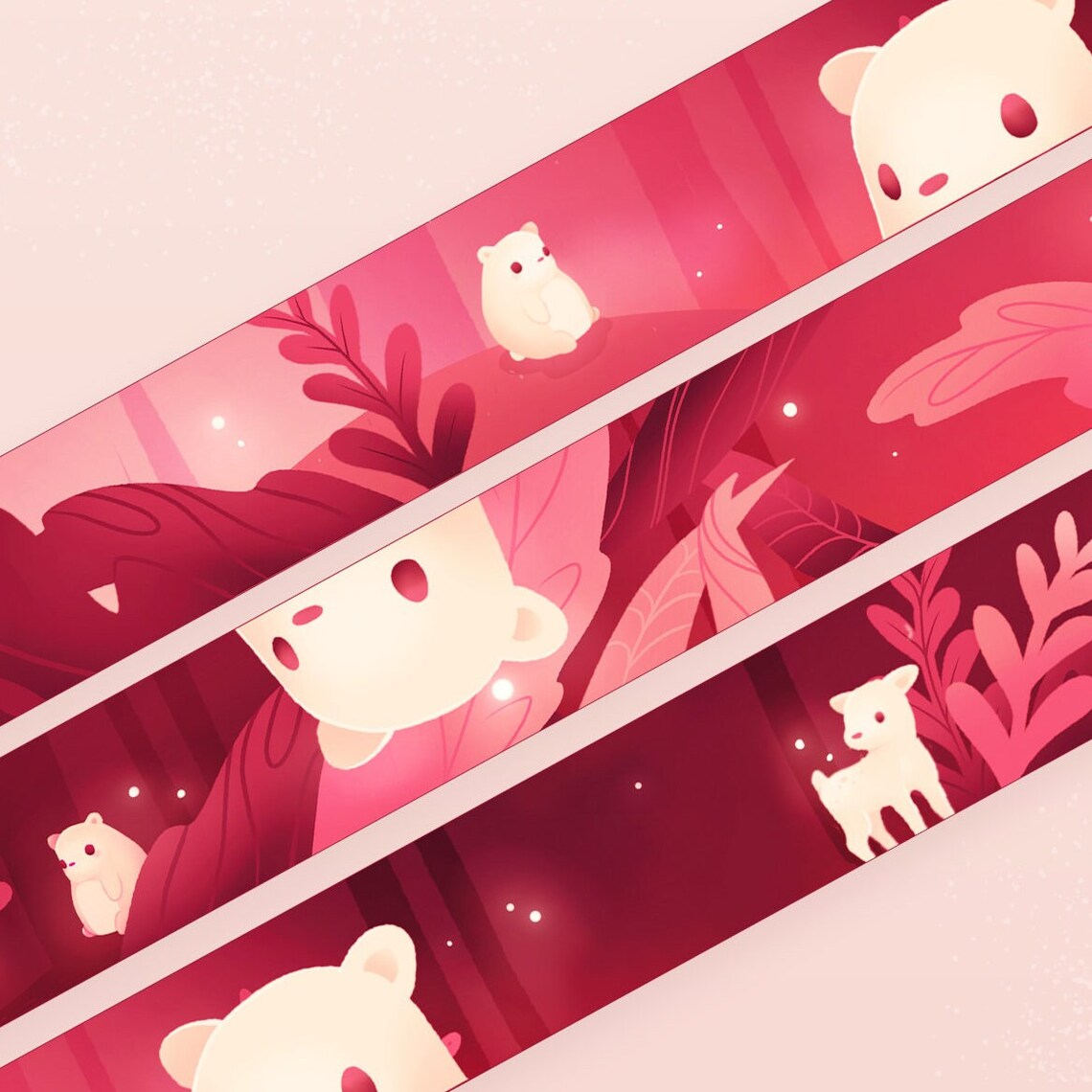 miamouz-bear-magic-forest-washi-tape-10m-x-15mm image 4