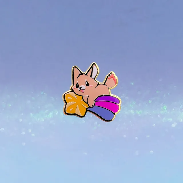 miamouz-magical-fennec-fox-emaille-pin-30mm image 1