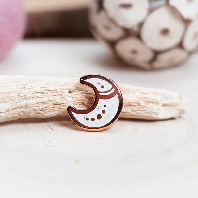miamouz-glitter-mond-emaille-pin-mini-rosegold-normal-quality image 1