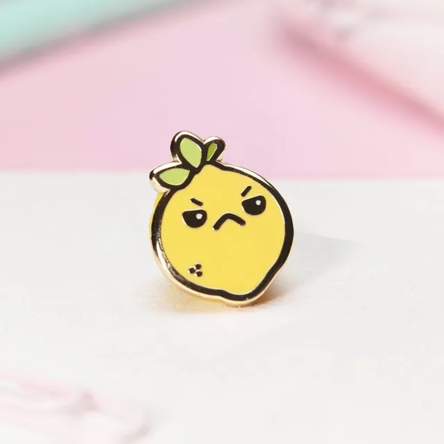 miamouz-bitter-lemon-emaille-pin-zitrone-gelb-14-mm image 1