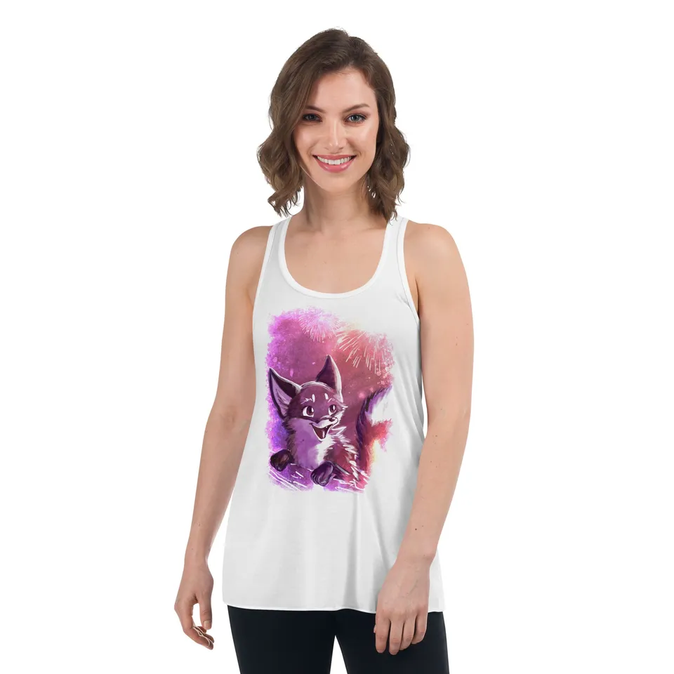 howling-riot-flowy-racerback-tank-top-damen-viskose image 1