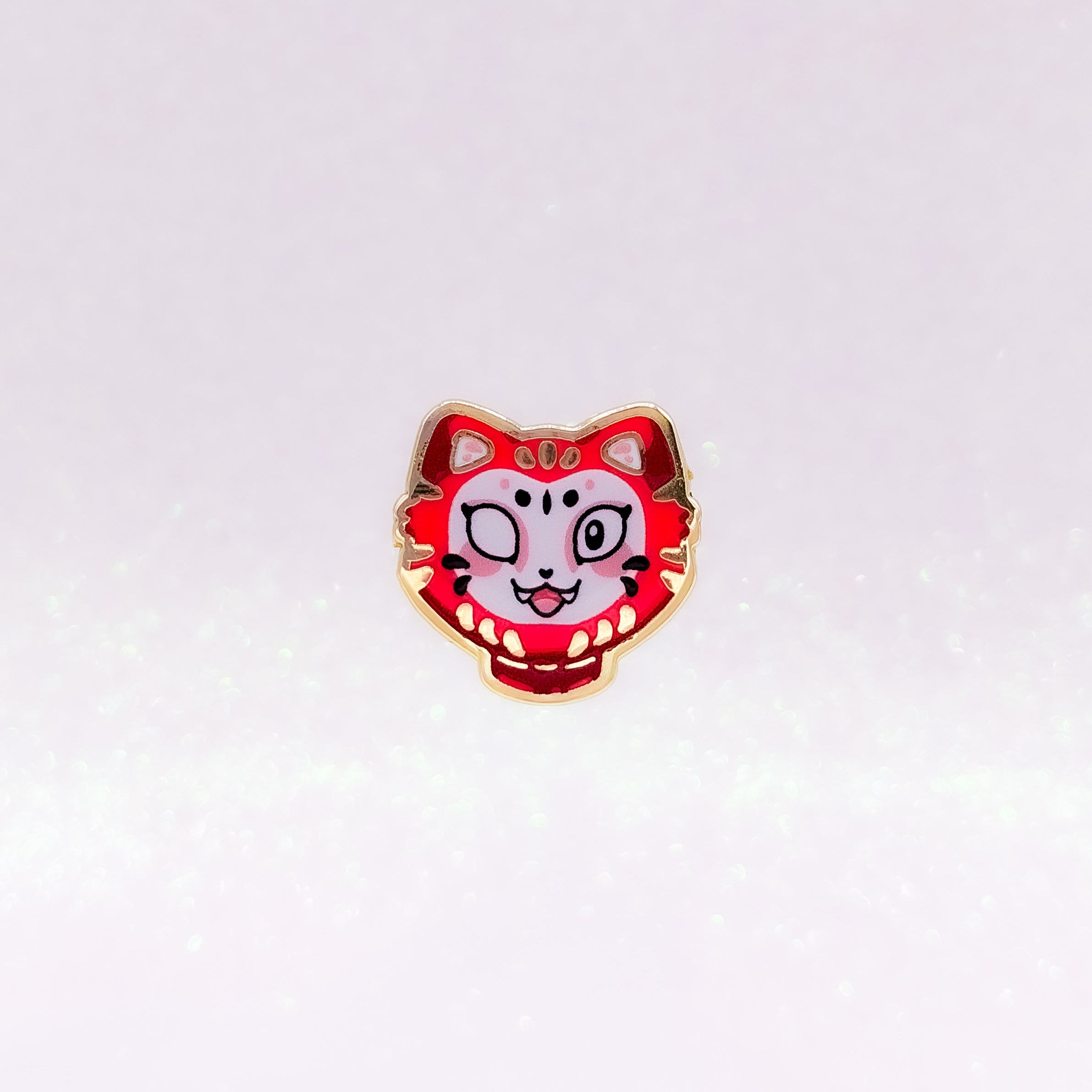 miamouz-kitty-daruma-emaille-pin-japan-katze-22-mm image 1
