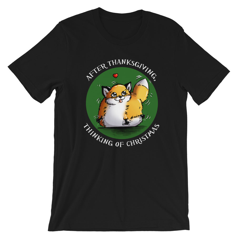 howling-riot-christmas-t-shirt-after-thanksgiving-rot-baumwolle image 3