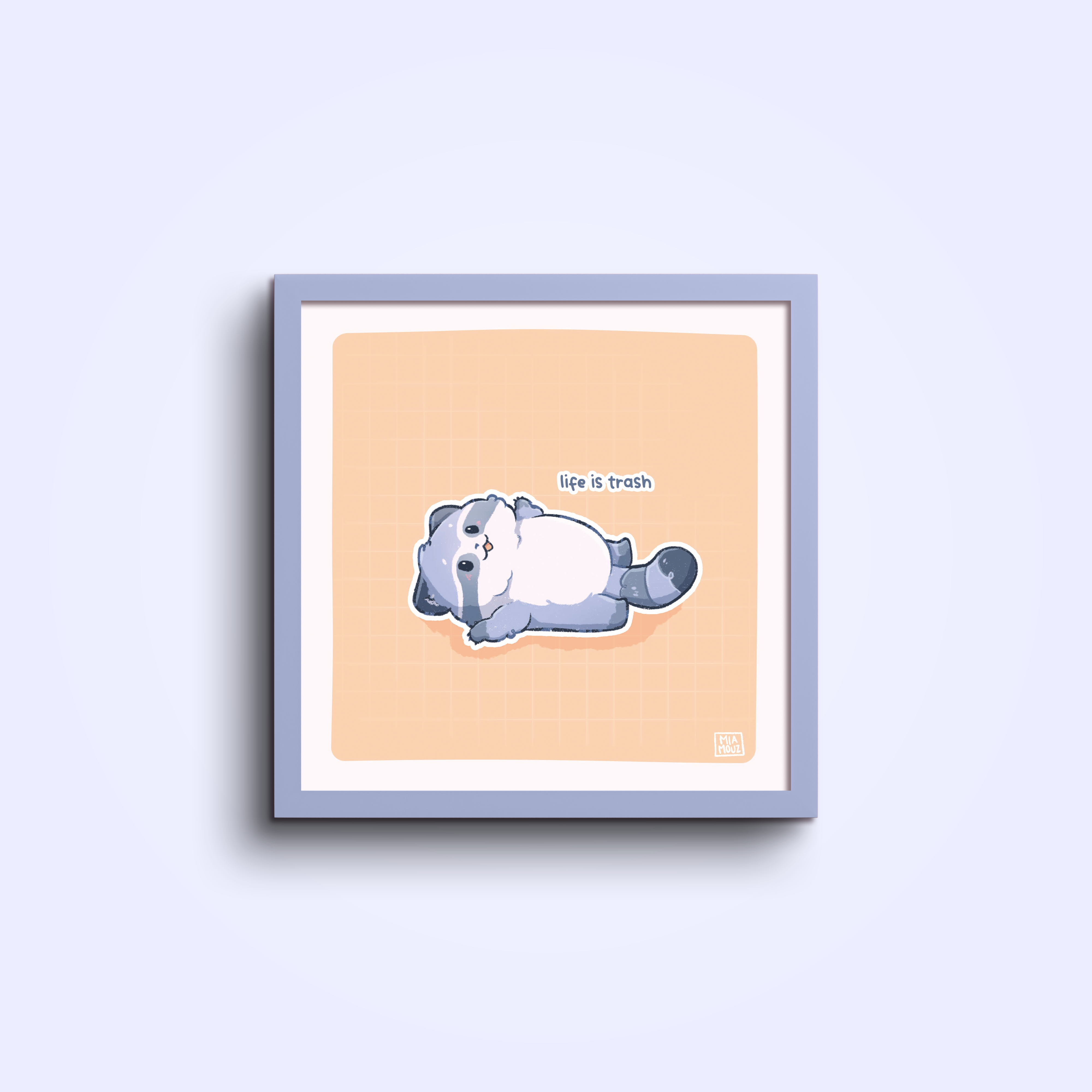 miamouz-life-is-trash-art-print-waschb-r-15x15-cm-pastell image 3