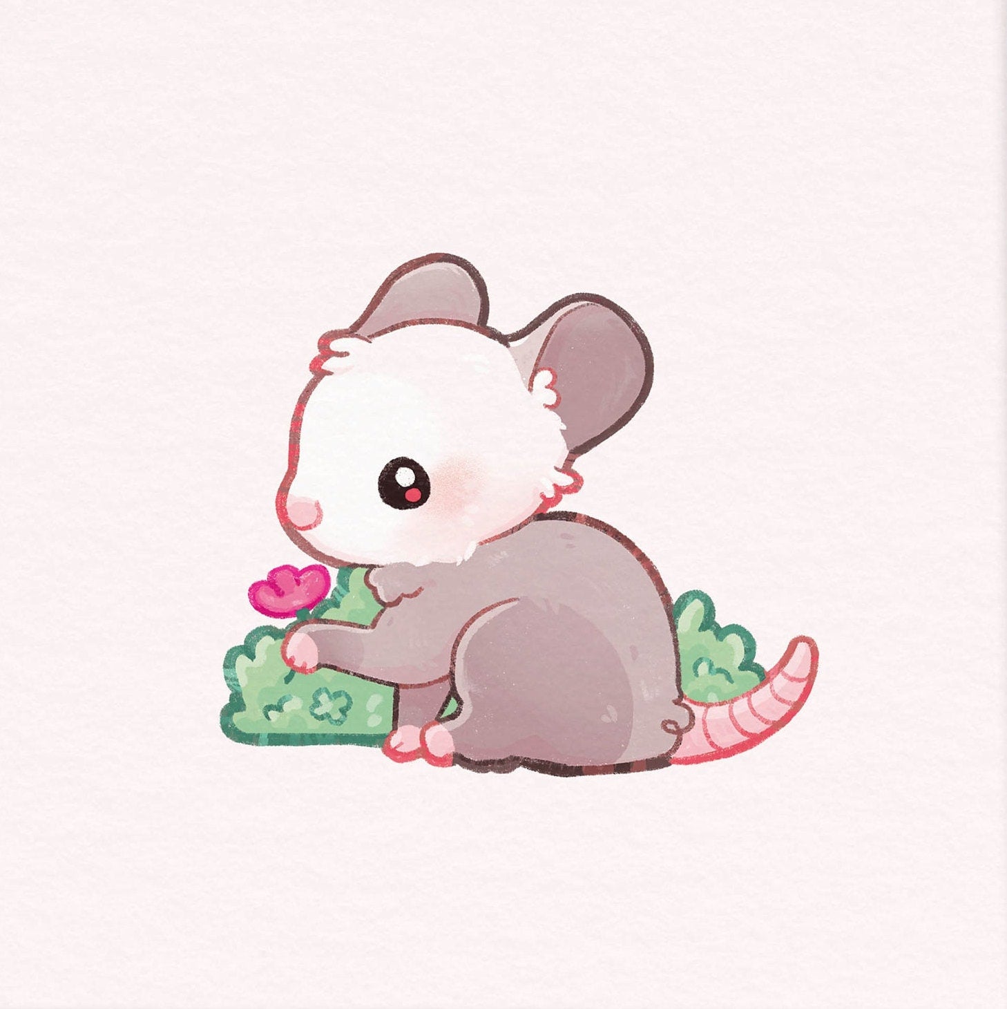 miamouz-prints-opossum-kunstdruck-14-8x14-8-pastell image 6