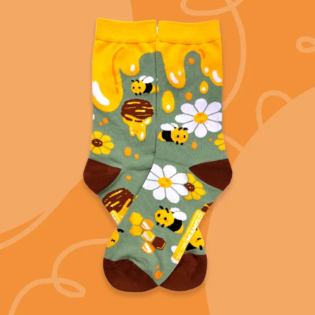 miamouz-sweet-bee-socken-bienen-eu-35-39-baumwolle image 1