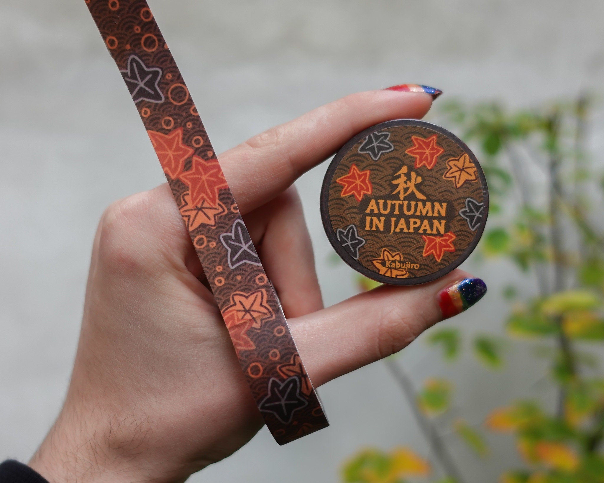 kabujiro-washi-tape-set-japan-4x15mmx10m-goldfolie image 3