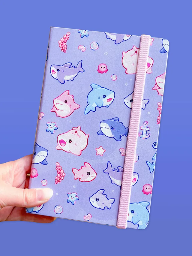 miamouz-notebooks-shark-buddies-notizbuch-a5-liniert-haie image 1