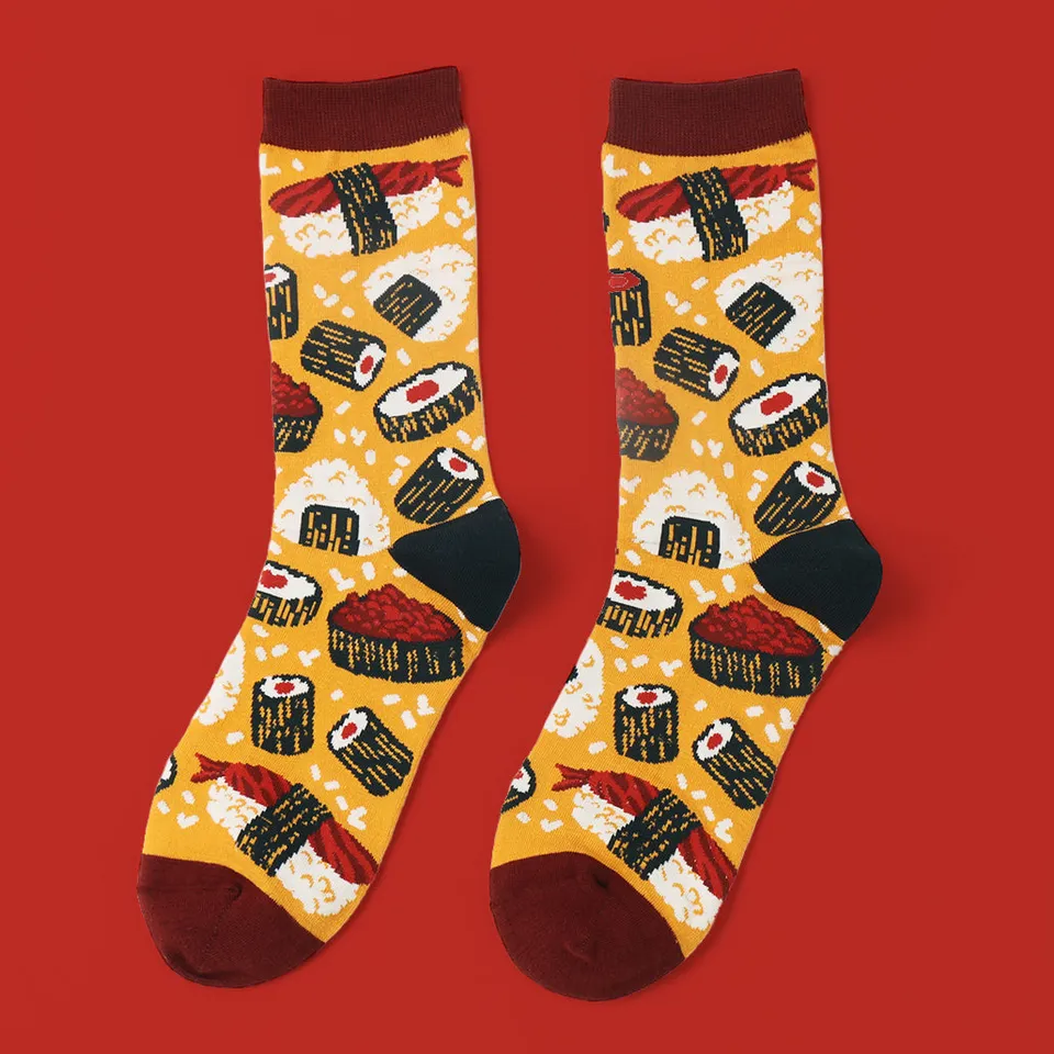 kabujiro-socks-sushi-onigiri-baumwollsocken-38-42-schwarz image 1