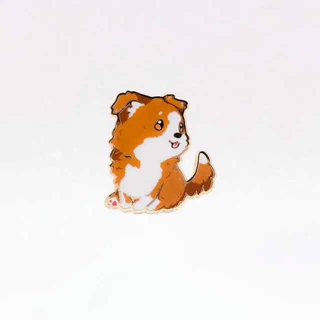 miamouz-australian-shepherd-emaille-pin-hund-braun-wei-35mm image 1