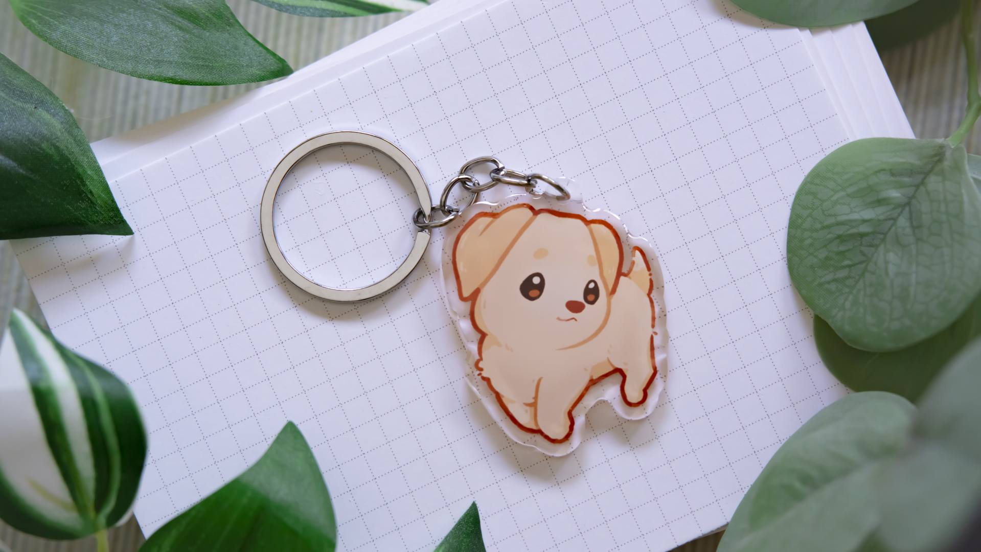 miamouz-labrador-retriever-keychain-acryl-sand-5-cm image 4
