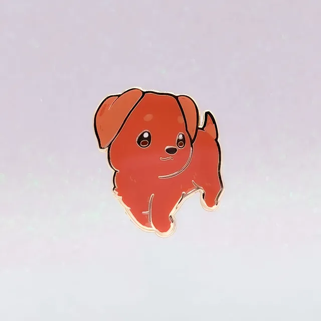 miamouz-enamel-pins-labrador-retriever-pin-chocolate-normal image 1