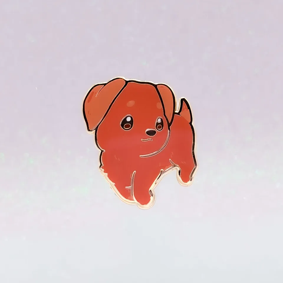 miamouz-enamel-pins-labrador-retriever-pin-chocolate-normal image 1