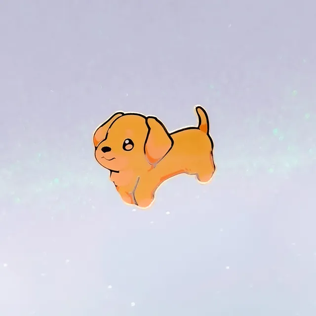 miamouz-dachshund-cream-emaille-pin-dackel-35mm image 1