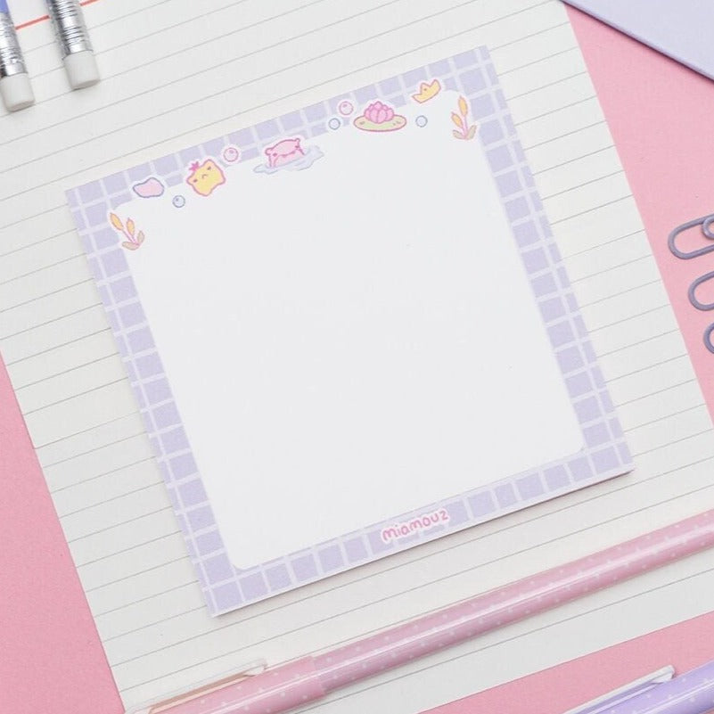 miamouz-notepads-frosch-hippo-notizblock-10x10-cm-pastell image 2