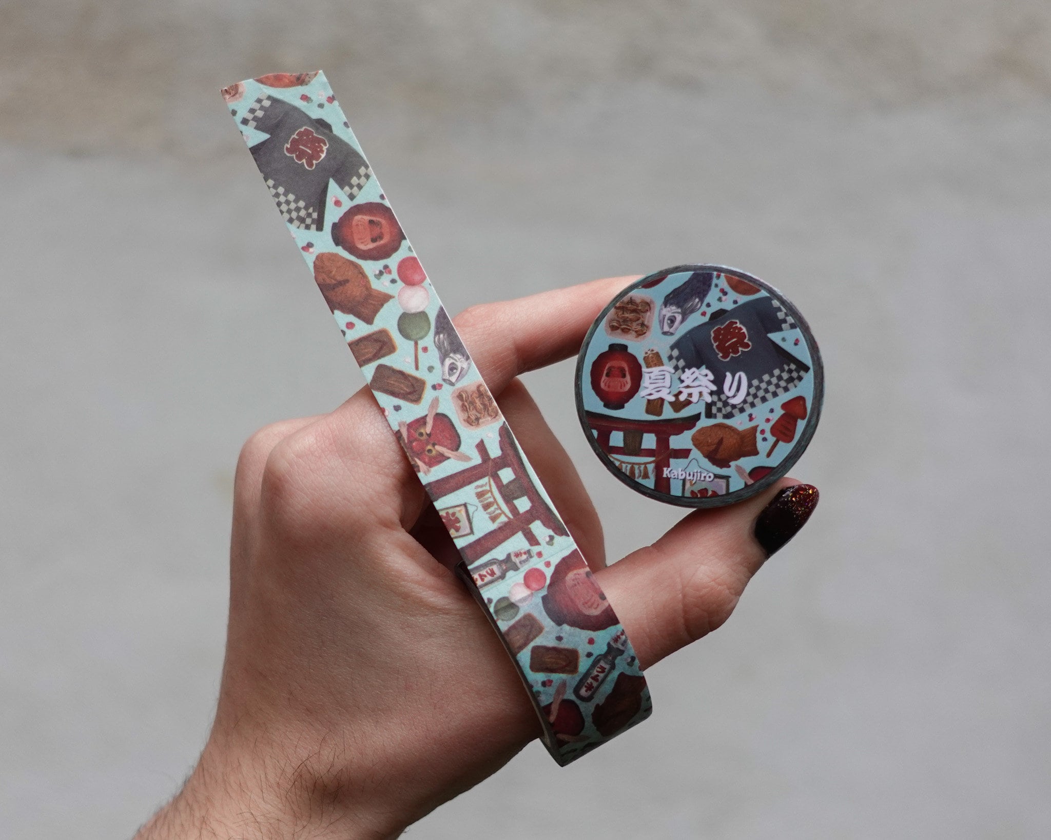 kabujiro-washi-tapes-japanese-food-festival-masks-klebeband-3er-set image 2