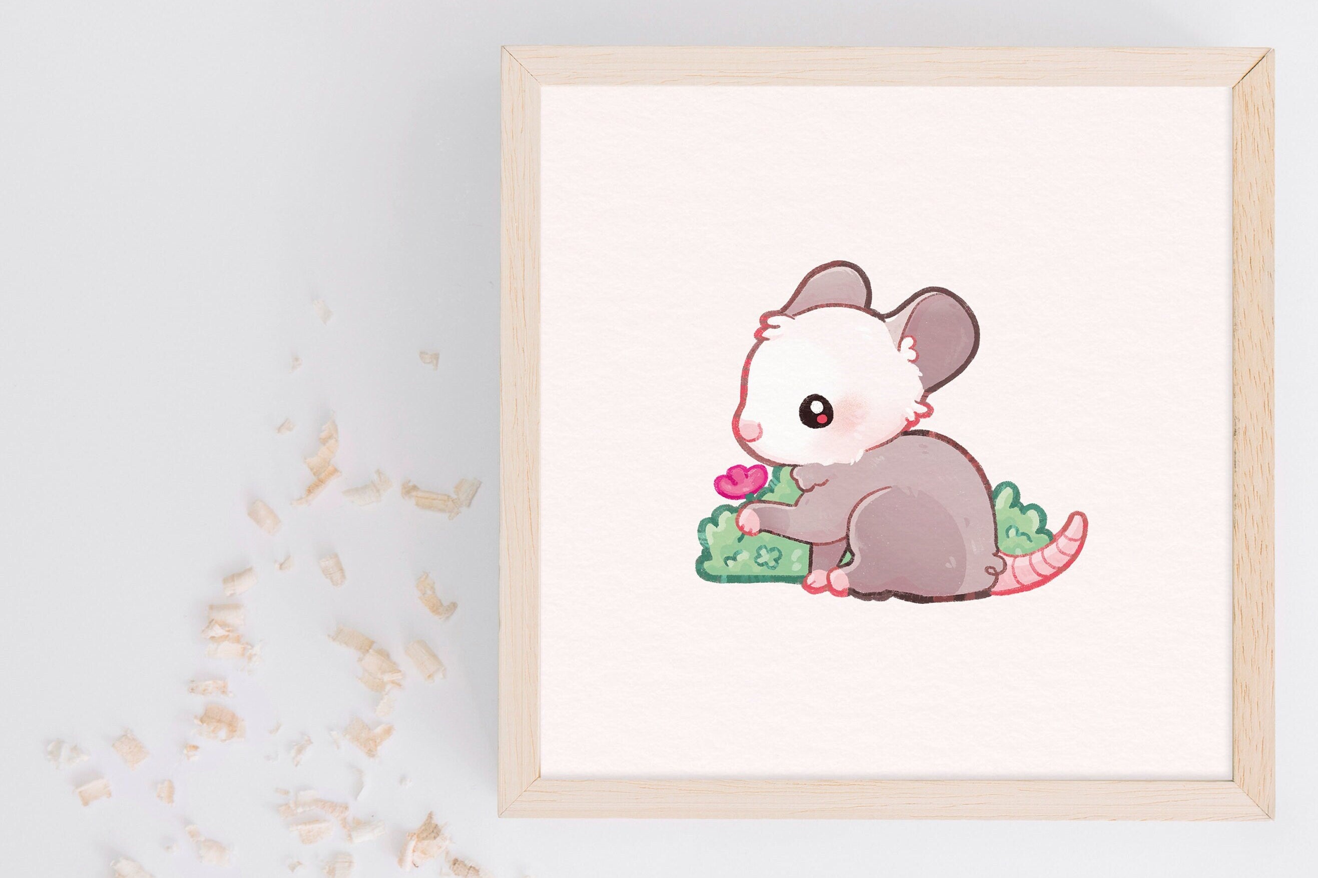 miamouz-prints-opossum-kunstdruck-14-8x14-8-pastell image 7