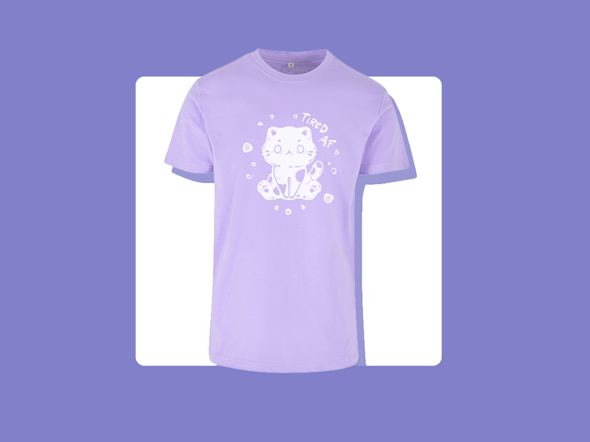 miamouz-tired-af-cat-t-shirt-unisex-baumwolle-katzen-motiv image 3