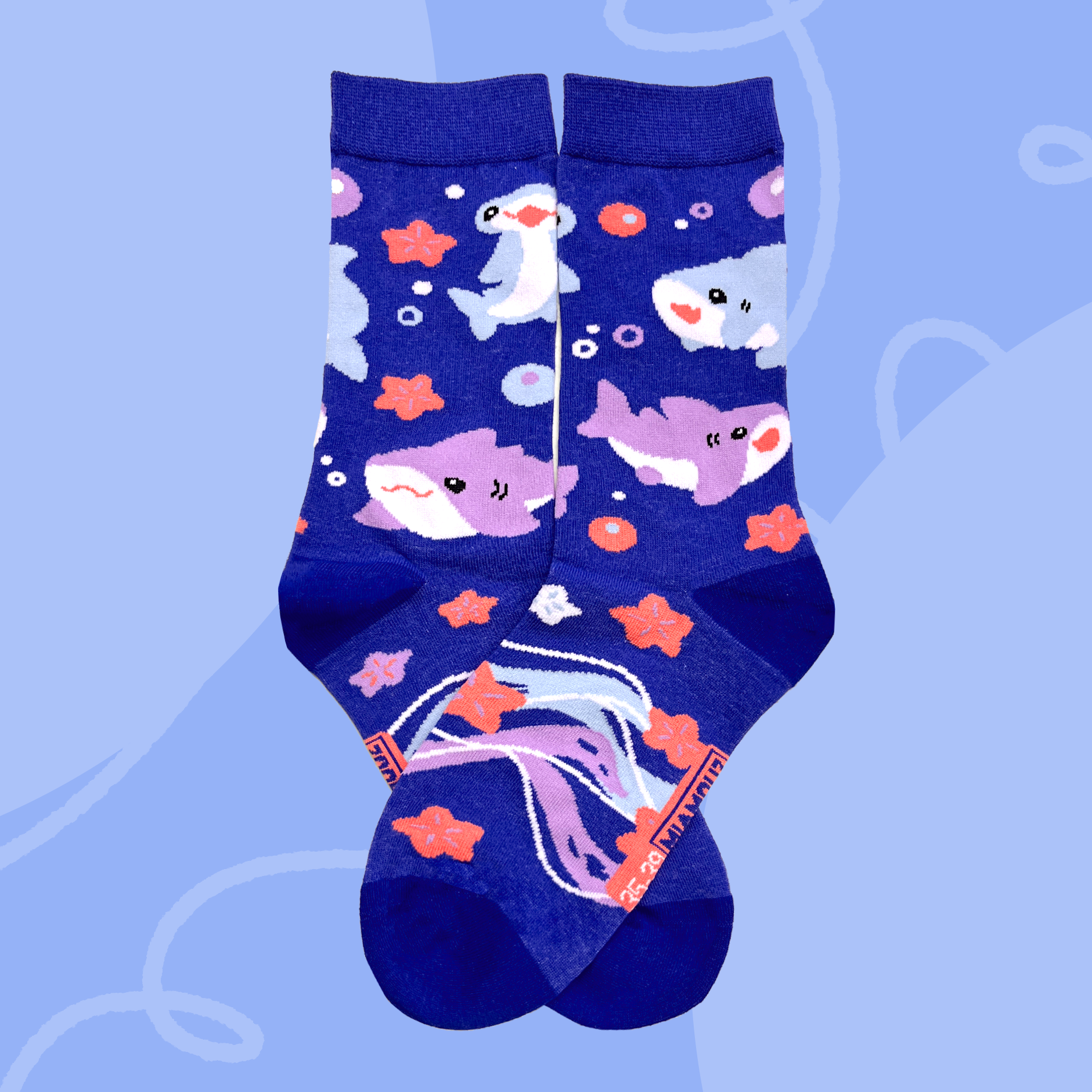 miamouz-shark-socken-pastell-baumwolle-eu-35-39 image 1