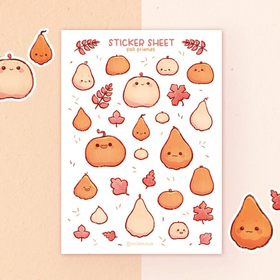 miamouz-fall-friends-stickerbogen-a6-matt-k-rbis-29-stk image 1