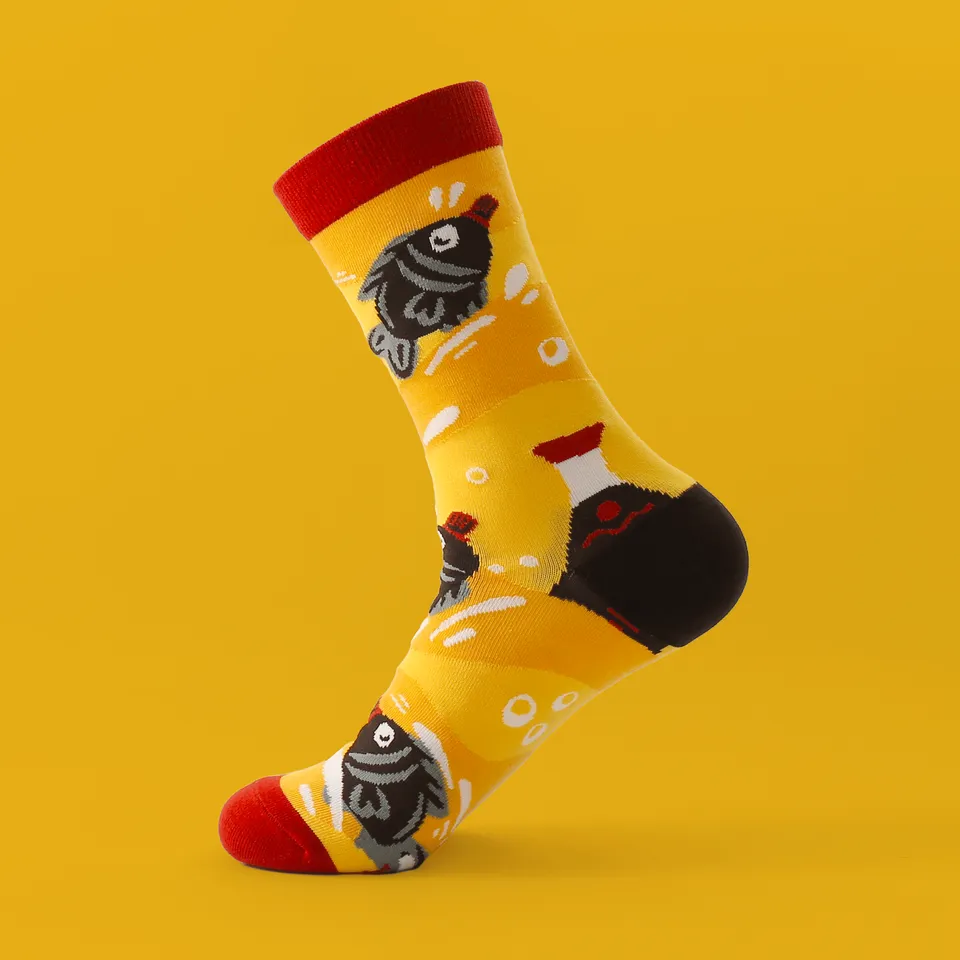 kabujiro-socks-soy-sauce-fish-baumwoll-socken-eu-37-43 image 1