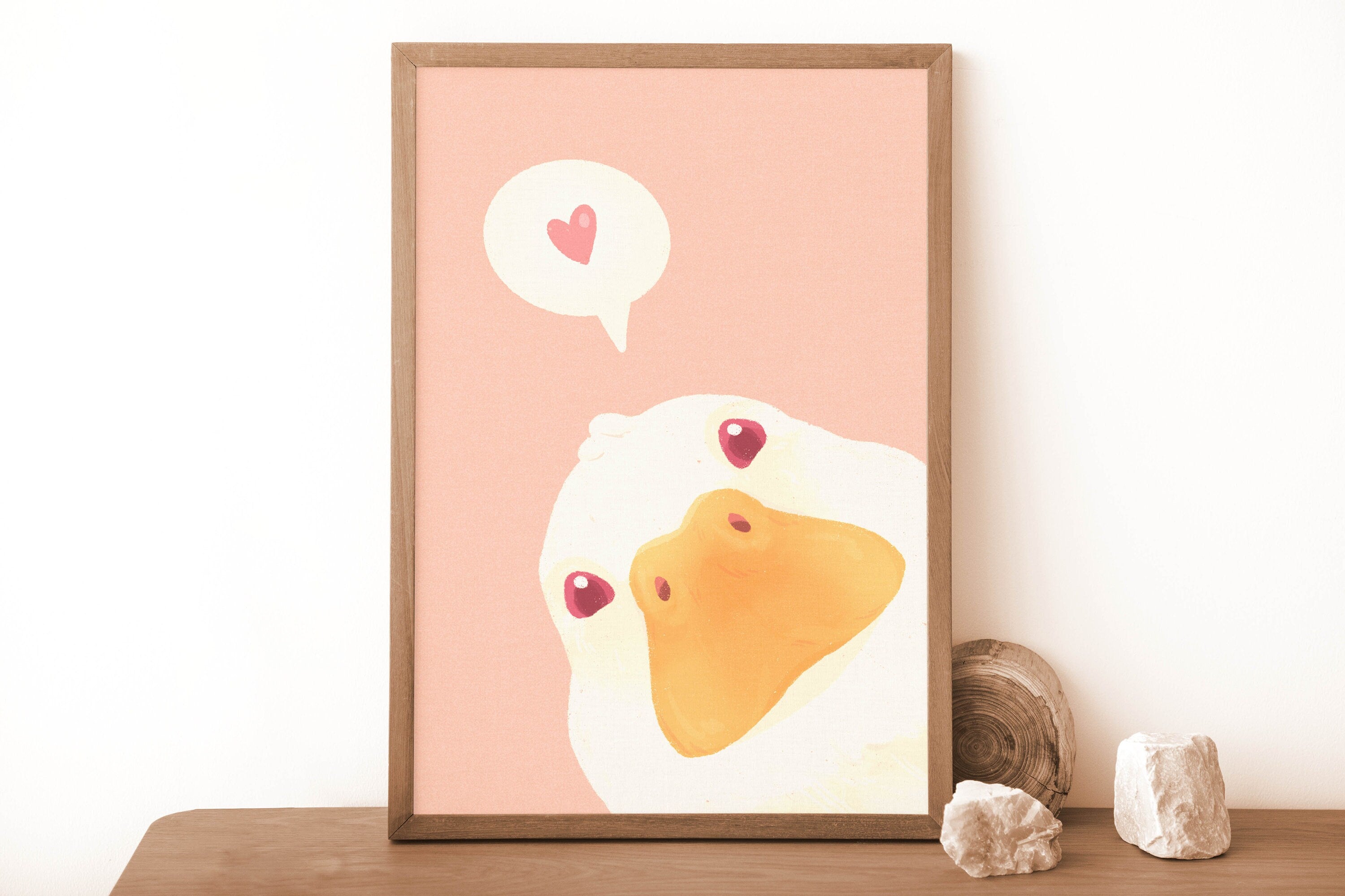 miamouz-peeking-duck-love-kunstdruck-a6-postkarte image 4