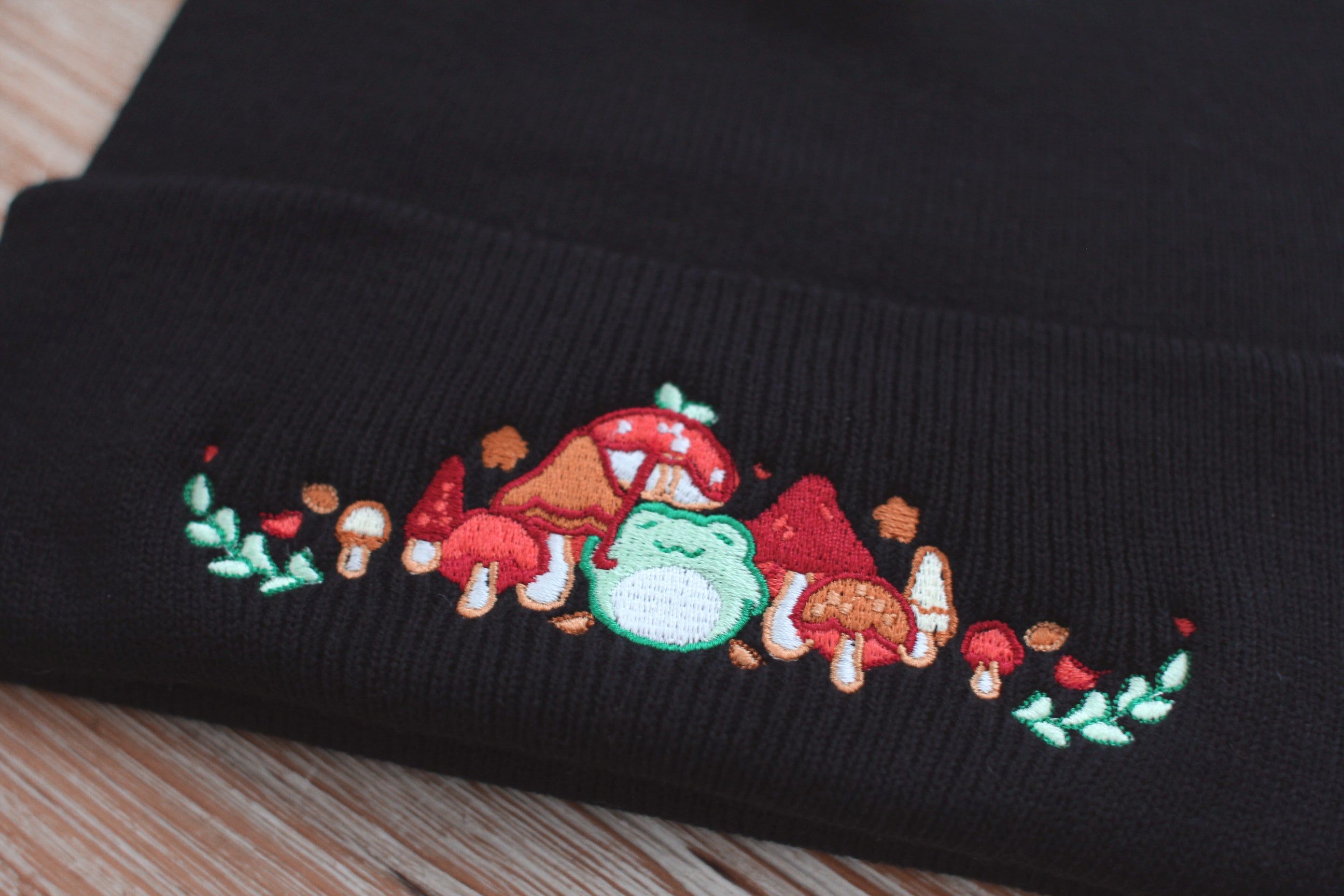 miamouz-beanie-frosch-stickerei-schwarz-einheitsgr-e image 3