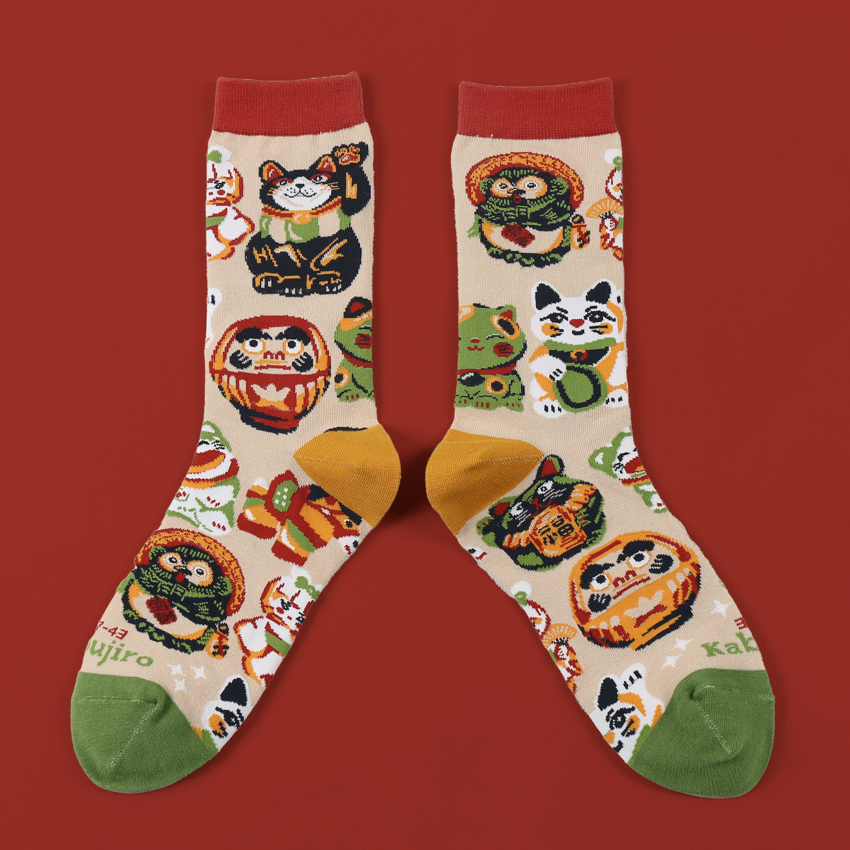 kabujiro-socks-lucky-dolls-baumwoll-socken-eu-37-43 image 3