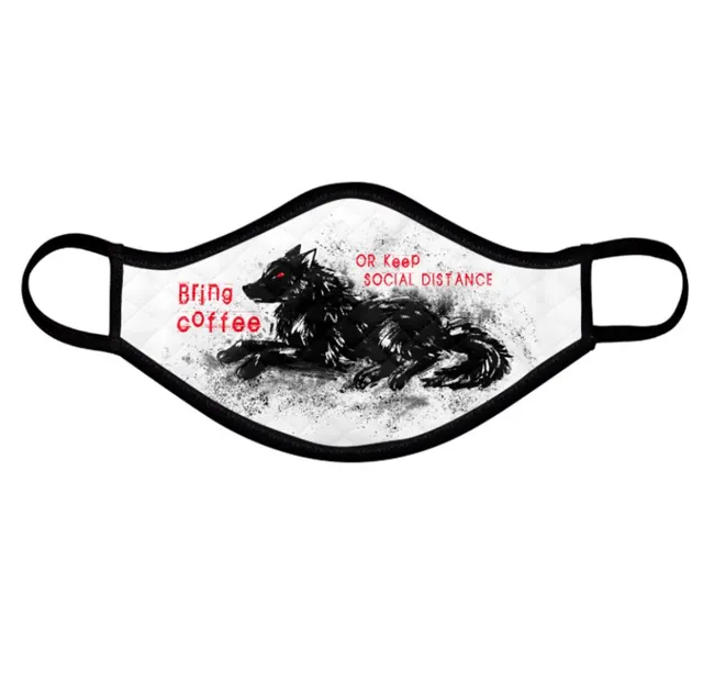 howling-riot-bring-coffee-stoffmaske-gr-m-spruch image 1
