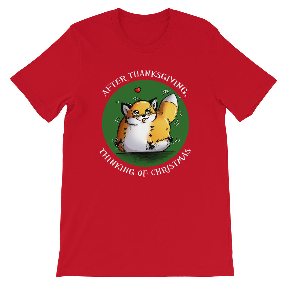howling-riot-christmas-t-shirt-after-thanksgiving-rot-baumwolle image 5