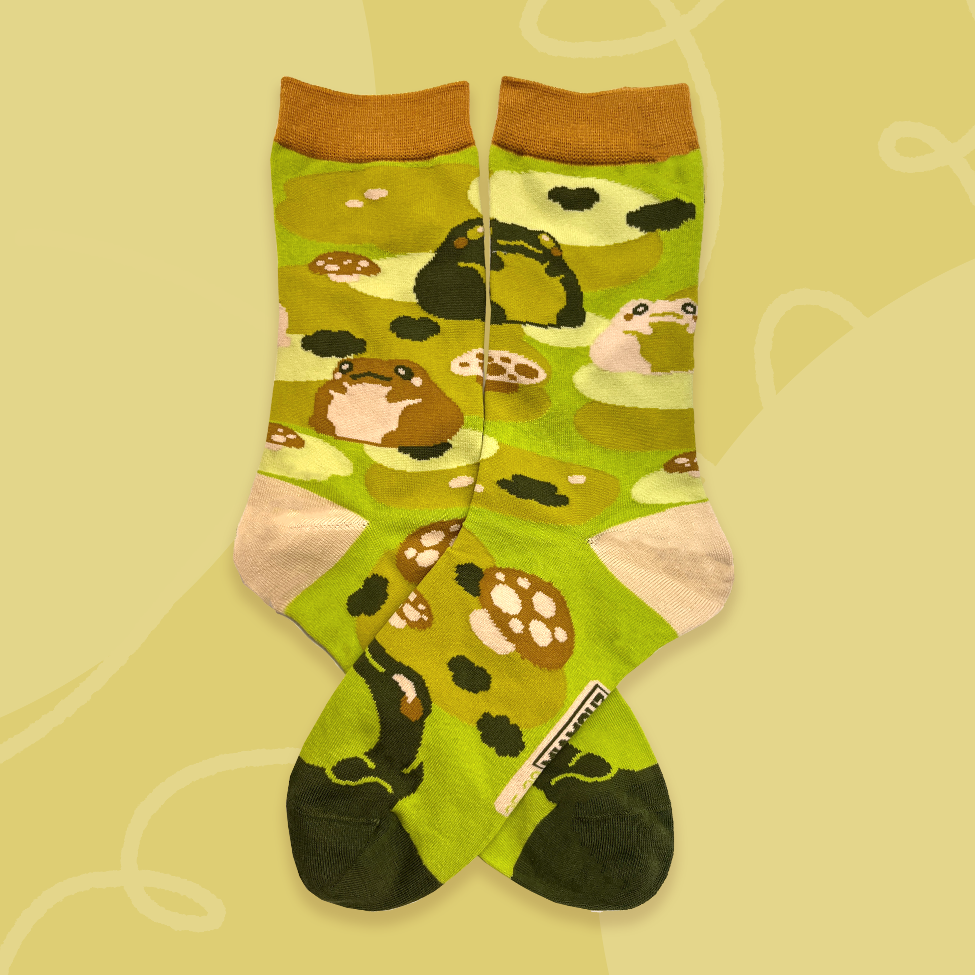 miamouz-moss-frog-socken-eu-35-39-frosch-bunt image 1