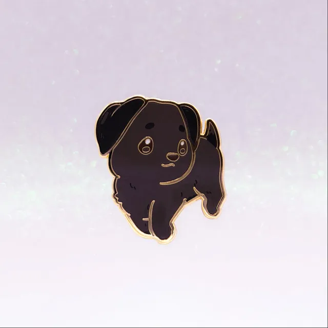 miamouz-labrador-emaille-pin-schwarz-retriever-33mm image 1