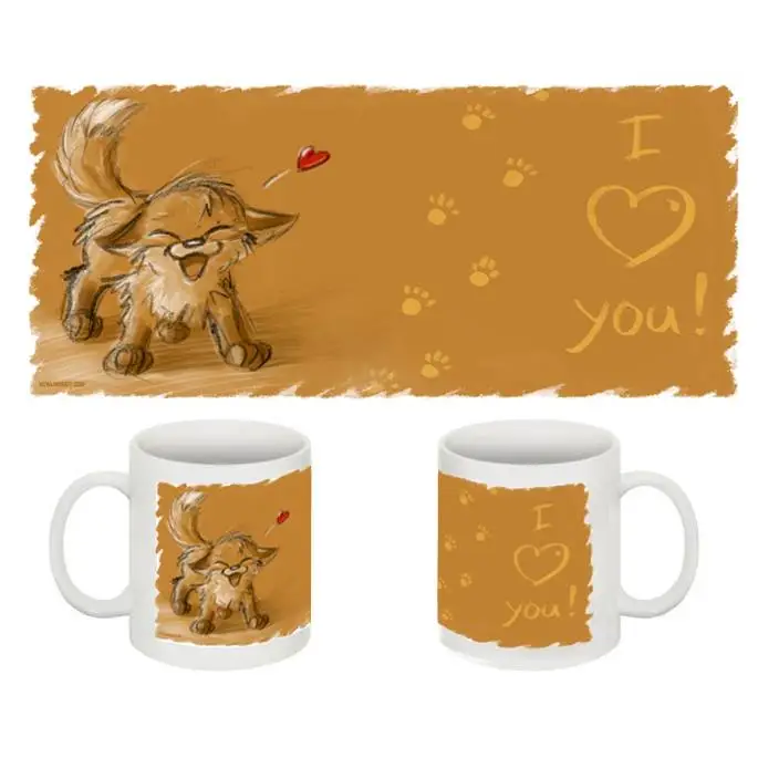 howling-riot-i-love-you-keramiktasse-11oz-fuchs-motiv image 1