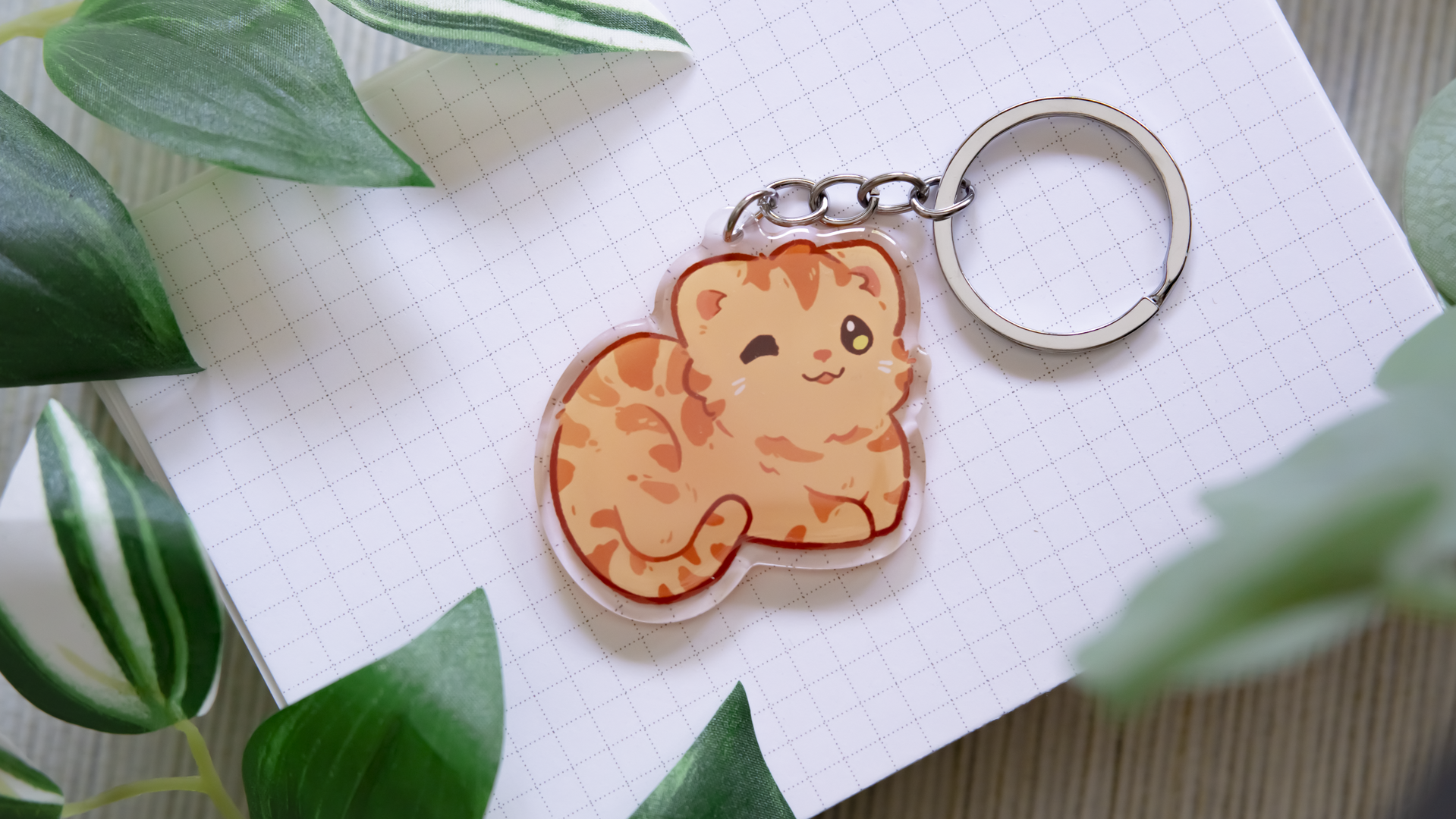 miamouz-keychains-red-tabby-katze-schl-sselanh-nger-acryl image 3