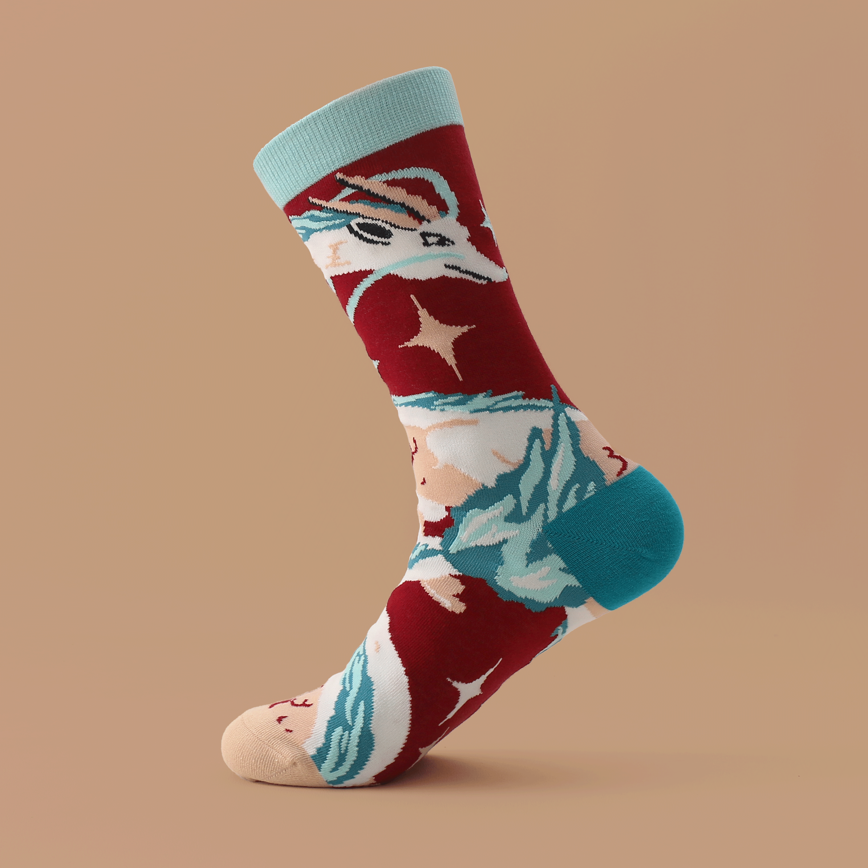 kabujiro-socks-red-dragon-art-socken-baumwolle-37-43 image 3