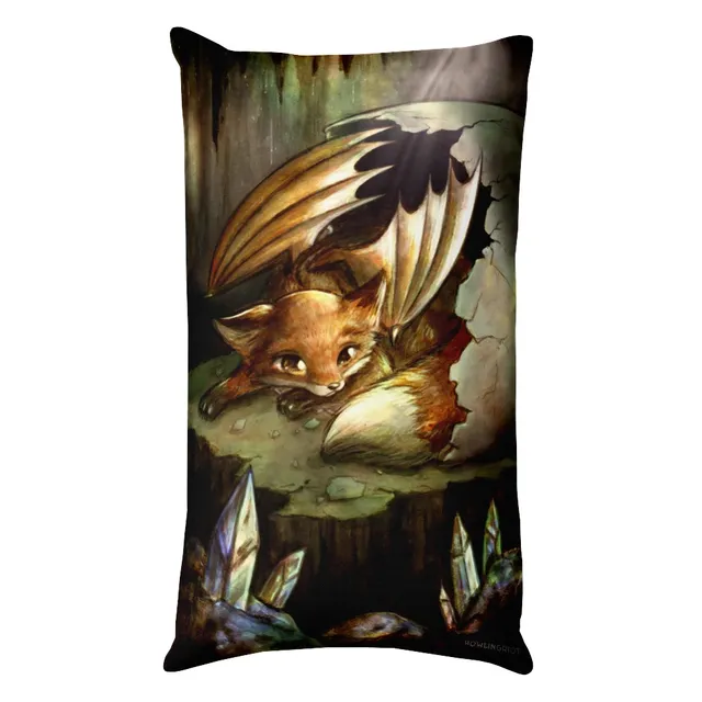 howling-riot-fox-dragon-hatchling-kissen-polyesterbezug image 1