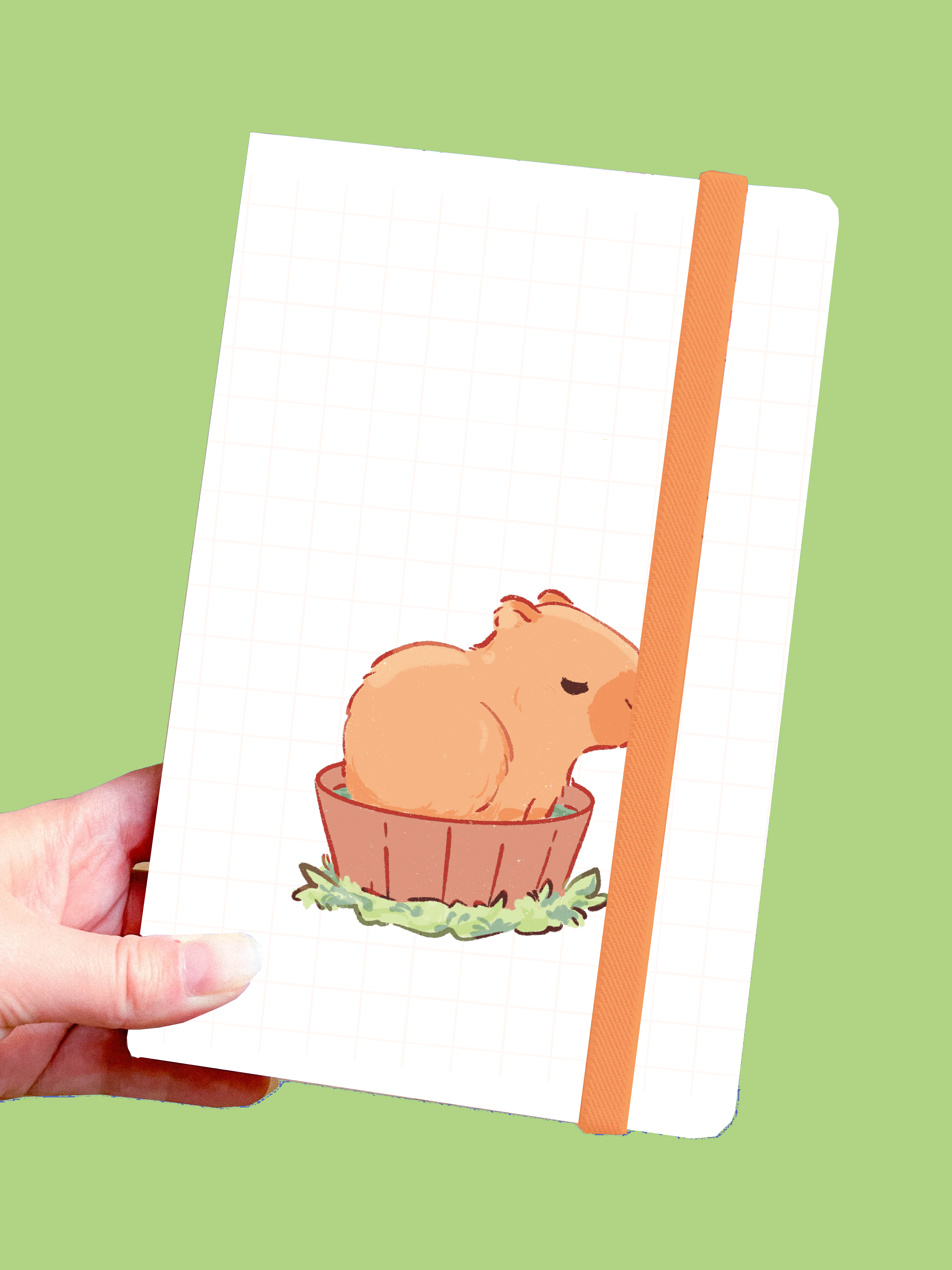 miamouz-capybara-notes-notizbuch-a5-blank-blanko-pastell image 1
