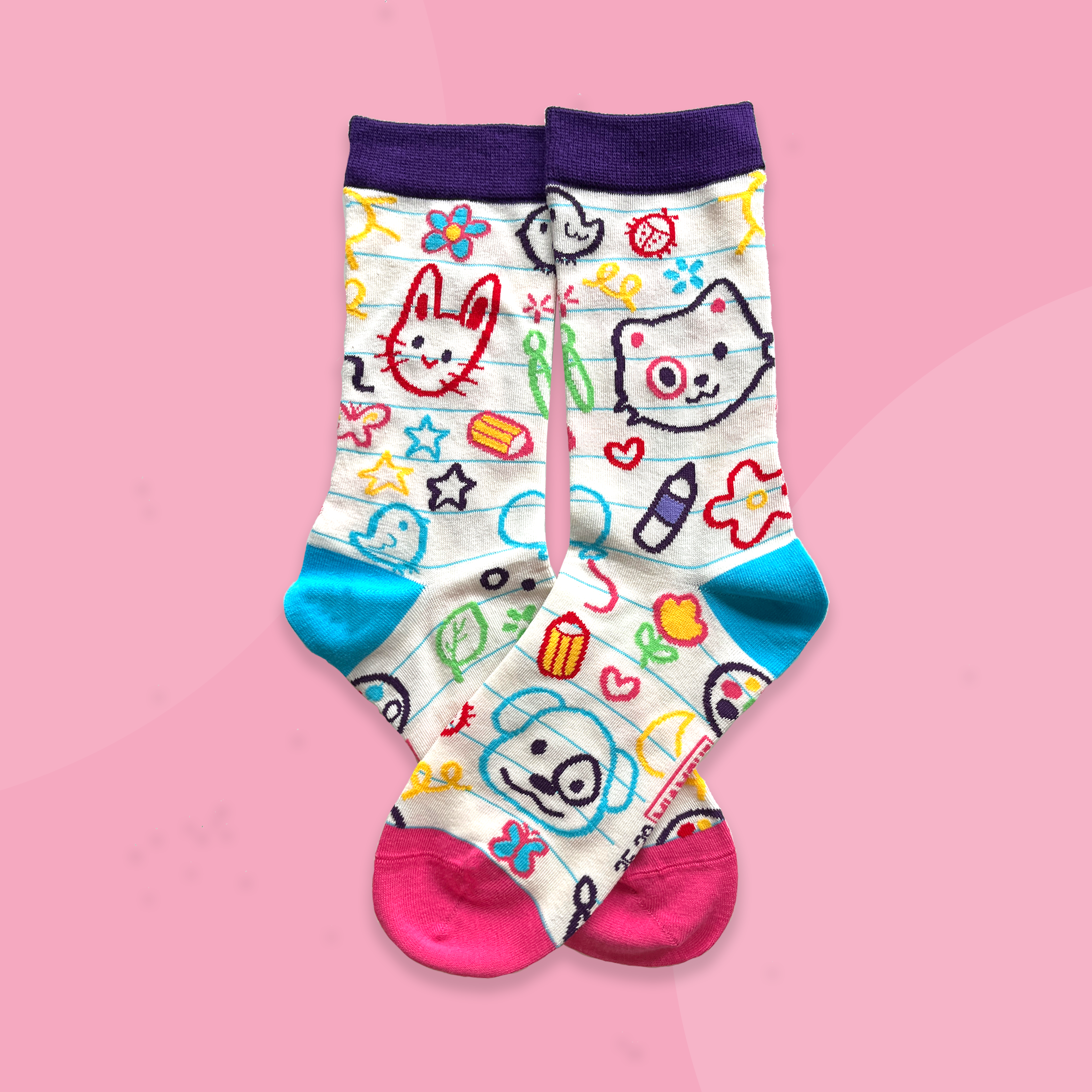 miamouz-socken-scribble-bunt-eu-35-39-kritzel image 1