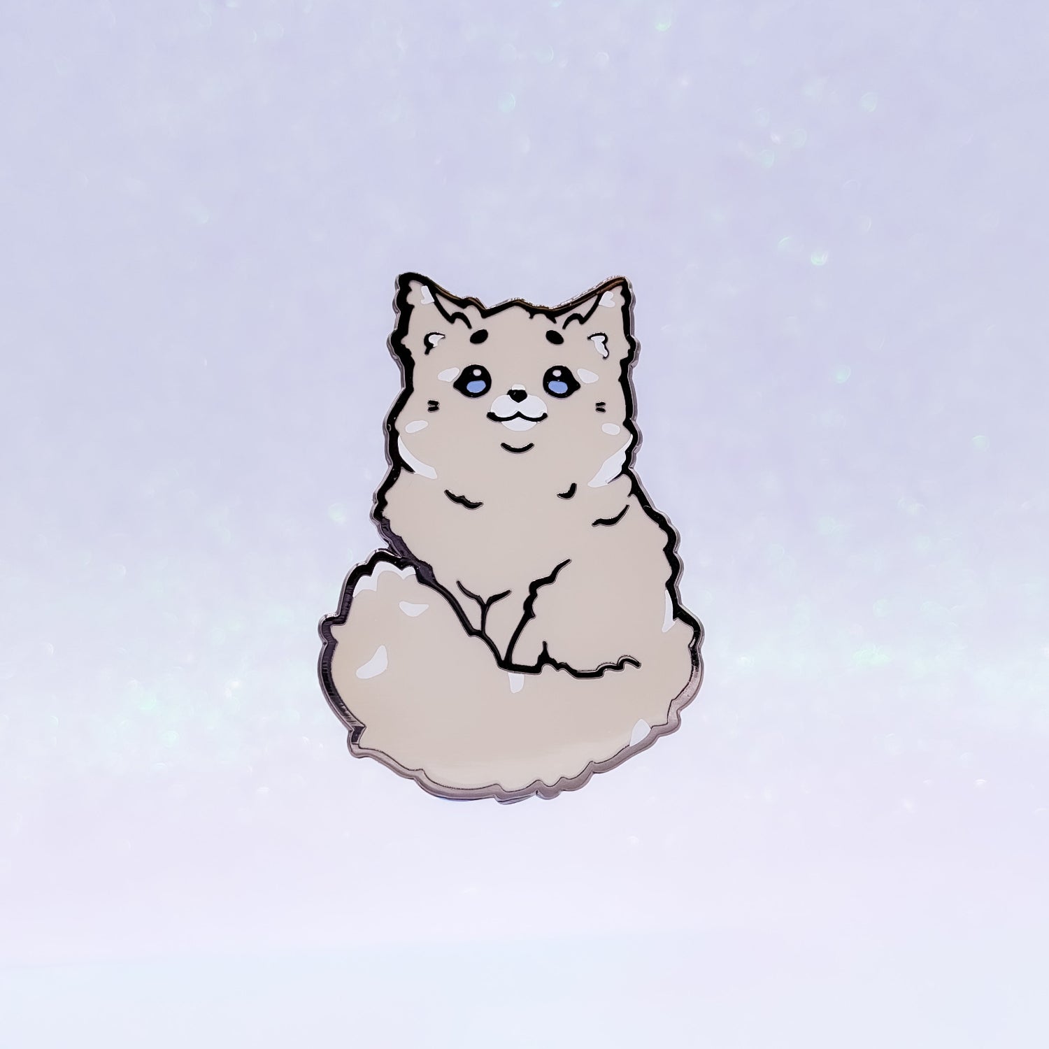 miamouz-maine-coon-emaille-pin-katze-grau-33x46-mm image 1