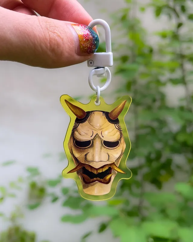 kabujiro-oni-mask-acryl-charm-anh-nger-wei-5cm image 1