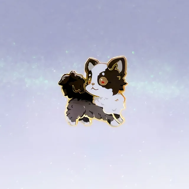 miamouz-chihuahua-emaille-pin-schwarz-wei-33x34mm image 1