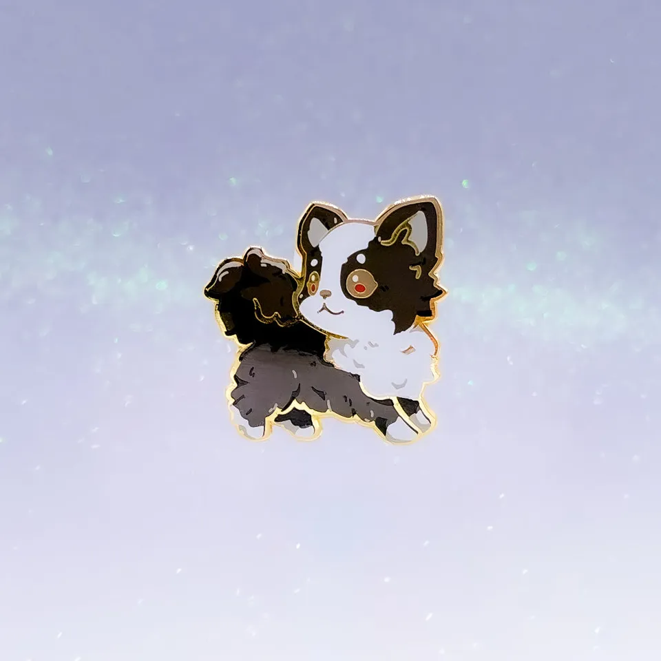 miamouz-chihuahua-emaille-pin-schwarz-wei-33x34mm image 1