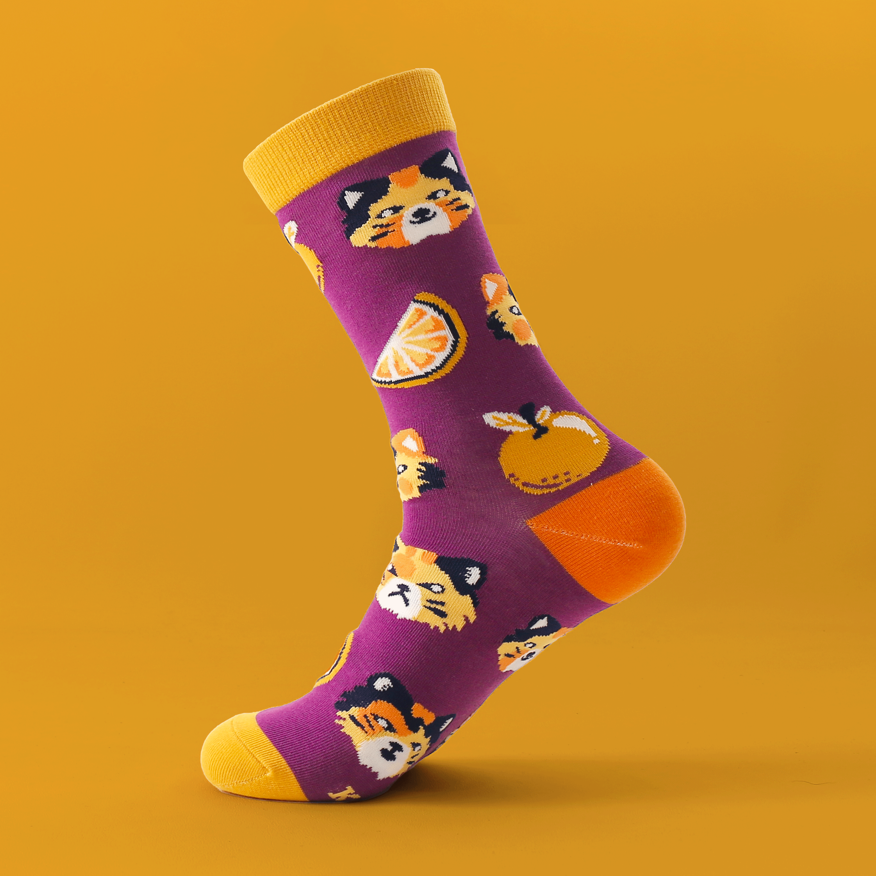 kabujiro-socks-citrus-cats-socken-baumwolle-37-43 image 2