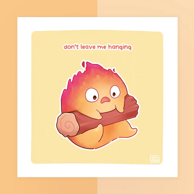 miamouz-prints-don-t-leave-me-hanging-kunstdruck-15x15 image 1