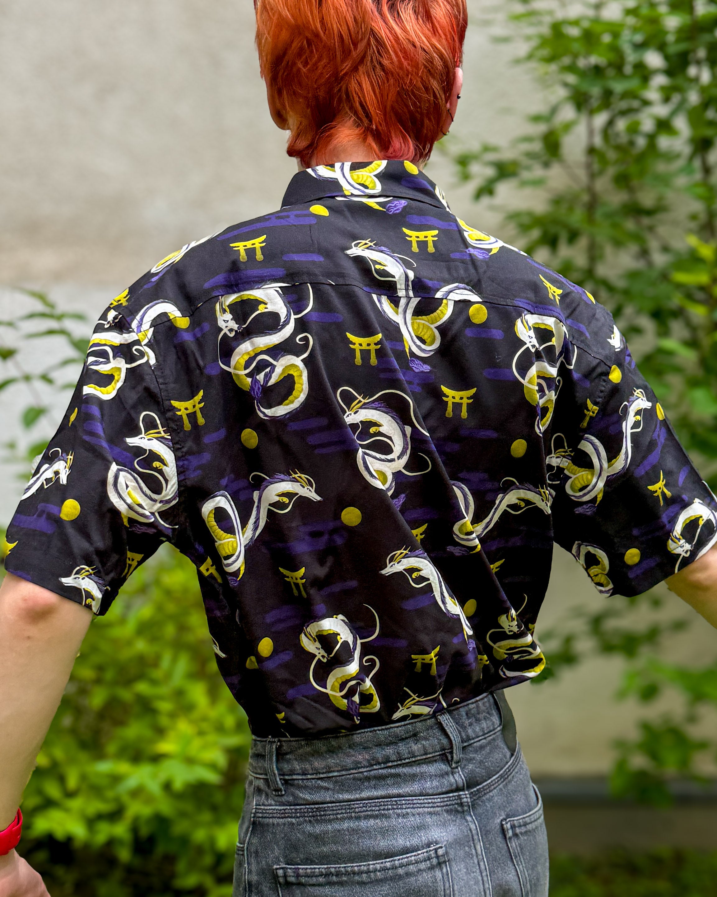 kabujiro-clothing-purple-dragon-hemd-lila-unisex image 2