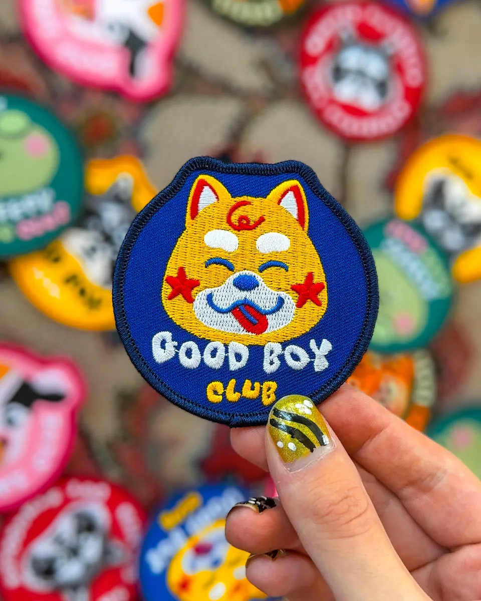 kabujiro-good-boy-club-patch-shiba-inu-7-5-cm image 1