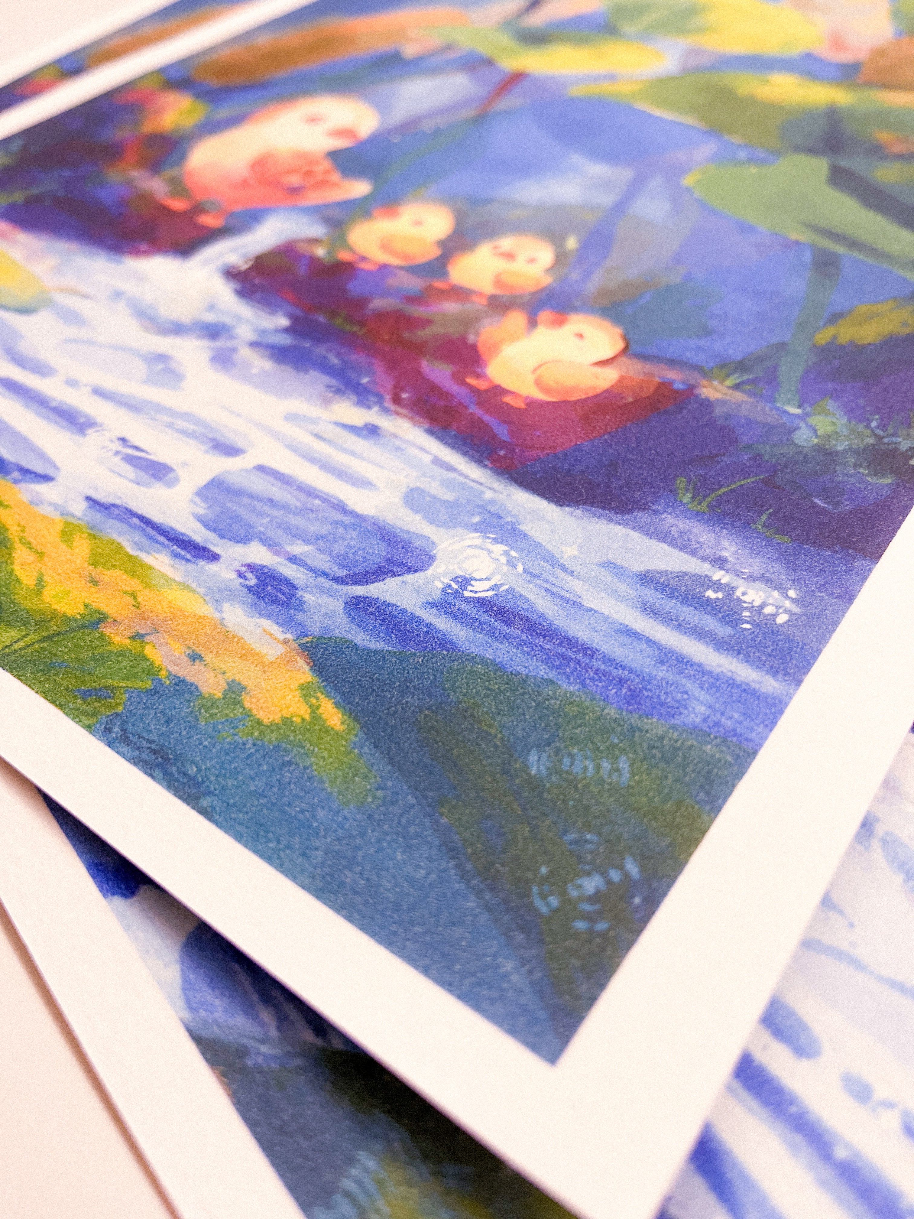 miamouz-prints-ducking-around-kunstdruck-24x32cm image 2