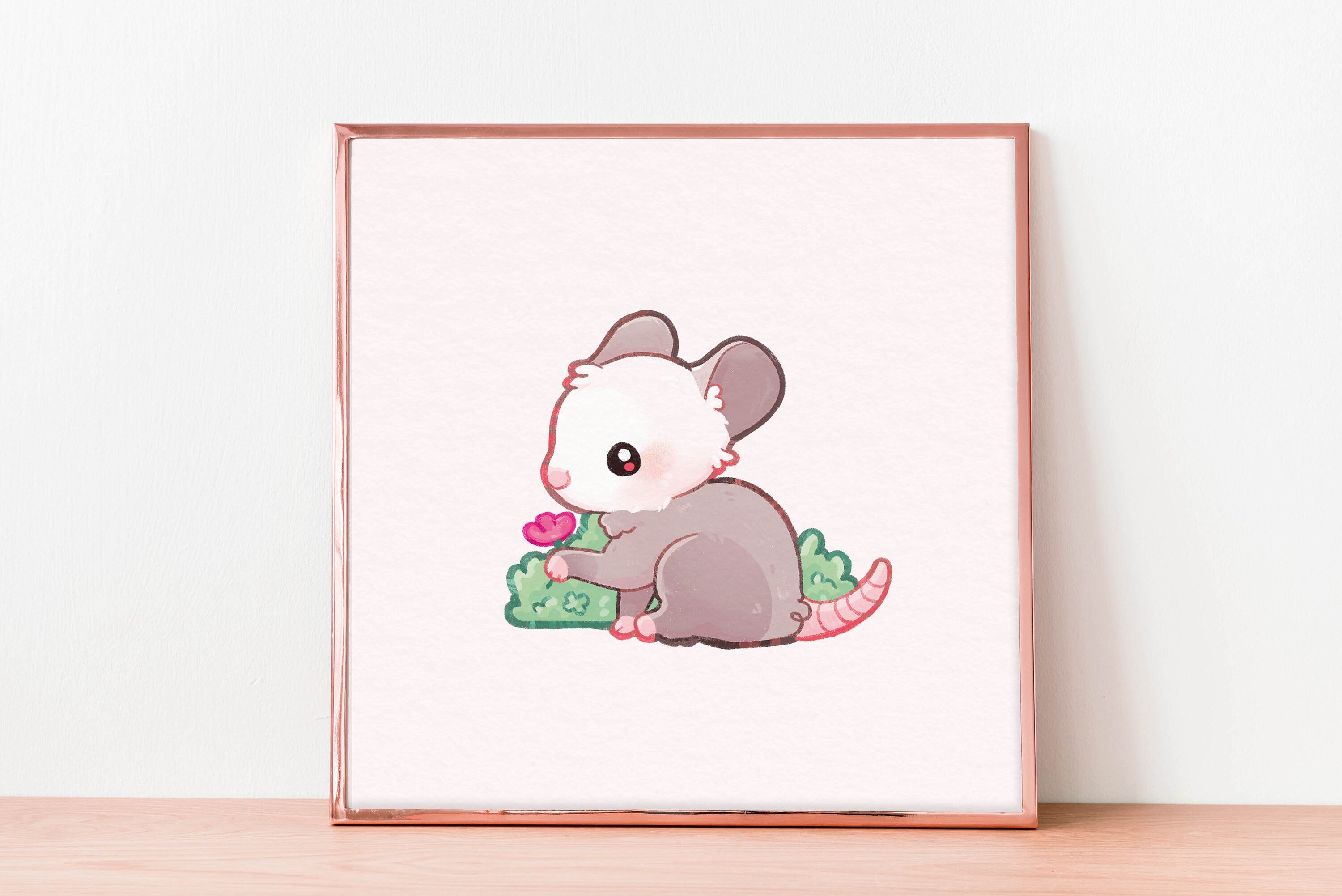 miamouz-prints-opossum-kunstdruck-14-8x14-8-pastell image 5